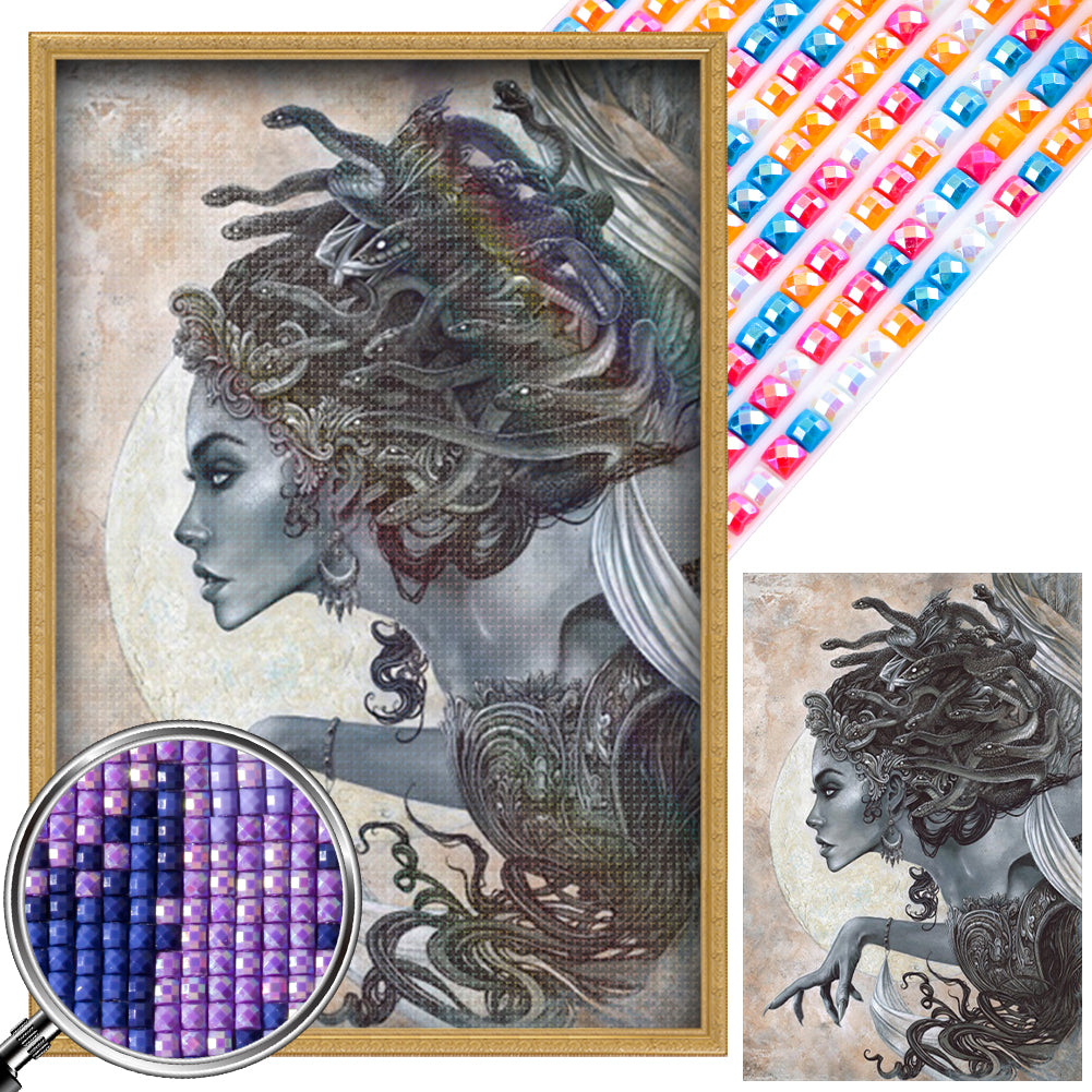 Medusa - Full AB Square Drill Diamond Painting 40*60CM