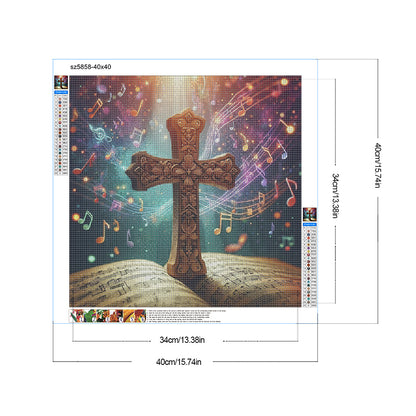 Jesus Cross Faith - Full Round Drill Diamond Painting 40*40CM