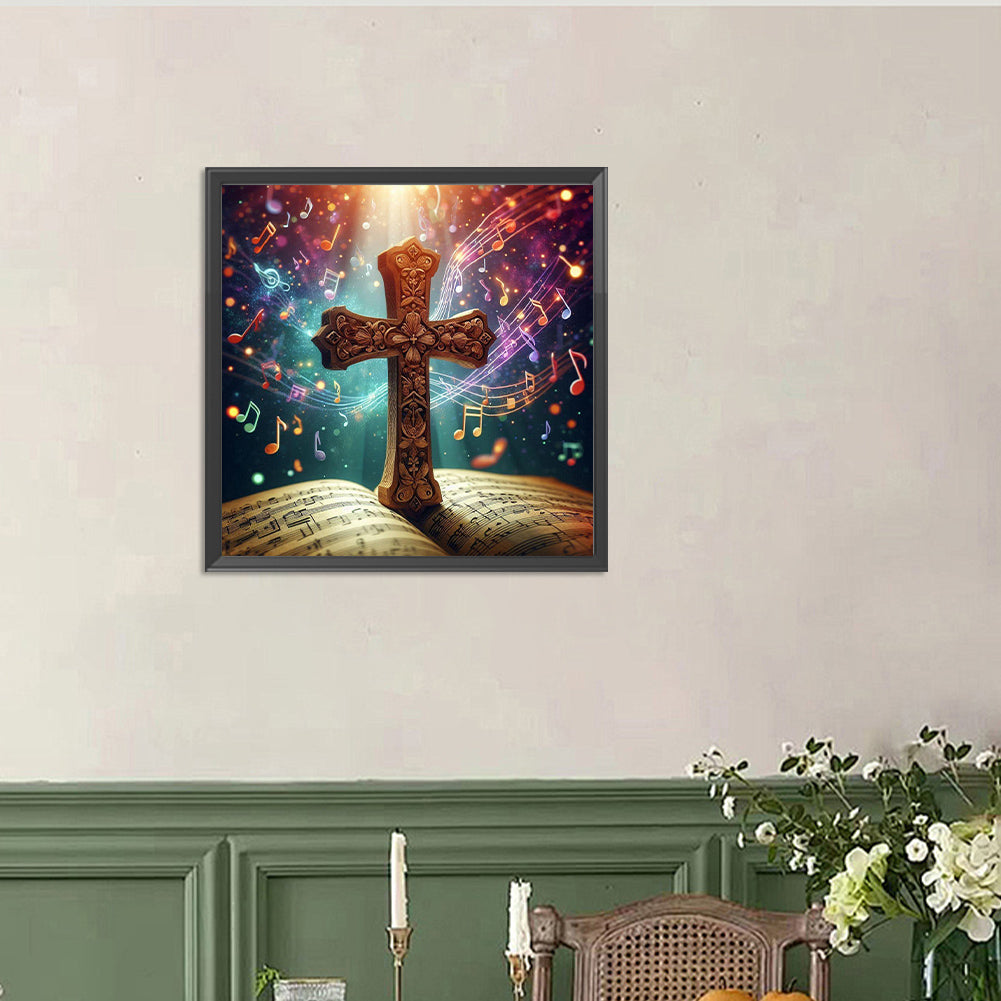 Jesus Cross Faith - Full Round Drill Diamond Painting 40*40CM