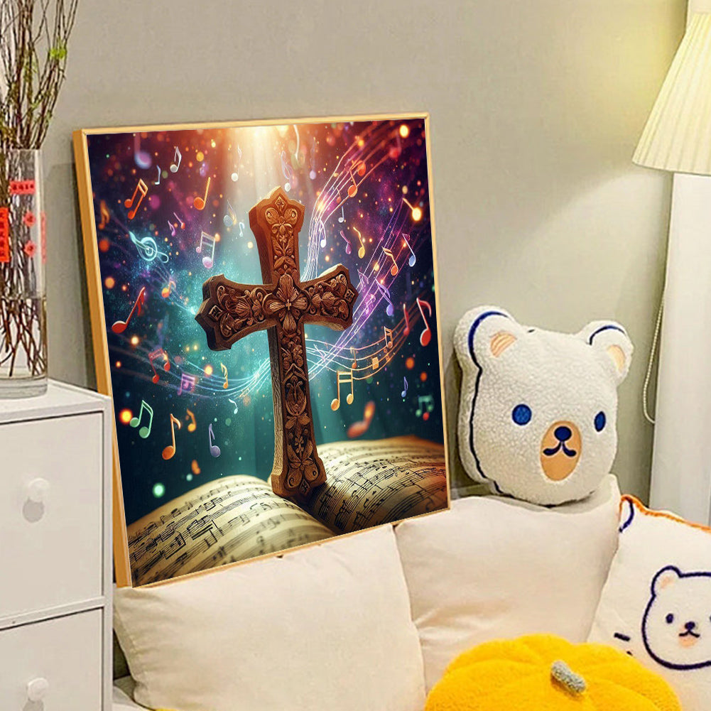 Jesus Cross Faith - Full Round Drill Diamond Painting 40*40CM