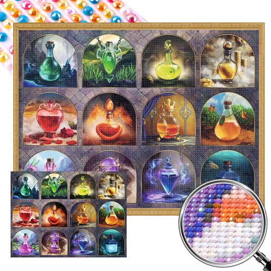 Potion Bottle - Full AB Round Drill Diamond Painting 60*45CM