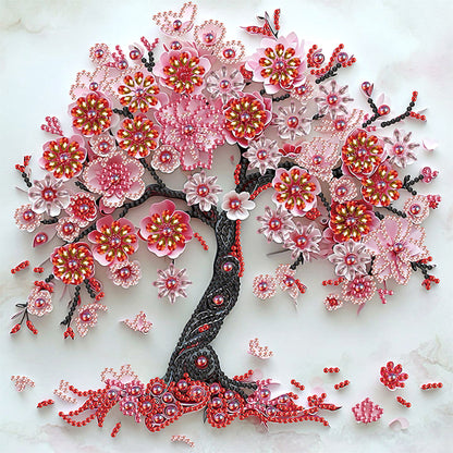 Paper Drawing Tree Of Life - Special Shaped Drill Diamond Painting 30*30CM