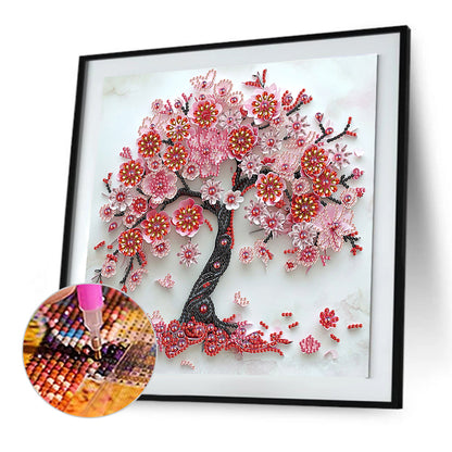 Paper Drawing Tree Of Life - Special Shaped Drill Diamond Painting 30*30CM