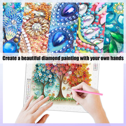 Paper Drawing Tree Of Life - Special Shaped Drill Diamond Painting 30*30CM