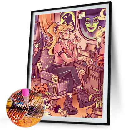 Halloween Girl - Full Square Drill Diamond Painting 45*60CM