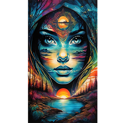 Goddess Of Nature - Full AB Round Drill Diamond Painting 40*70CM