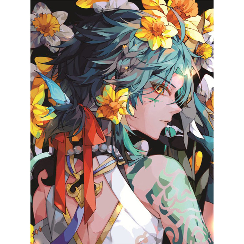 Original God: Xiao - Full Round Drill Diamond Painting 30*40CM