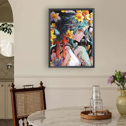 Original God: Xiao - Full Round Drill Diamond Painting 30*40CM