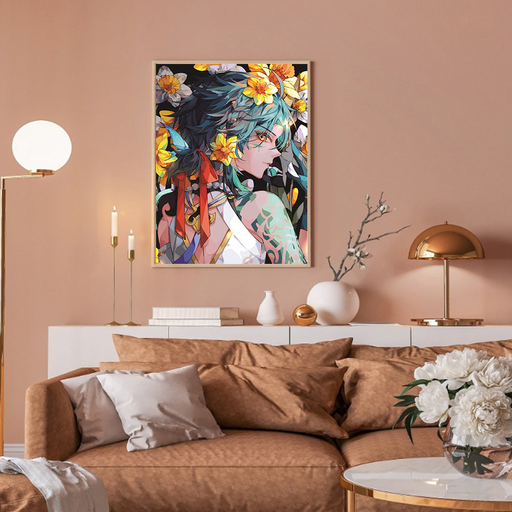 Original God: Xiao - Full Round Drill Diamond Painting 30*40CM