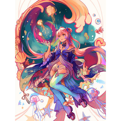 Genshin Impact Lisa - Full Round Drill Diamond Painting 30*40CM