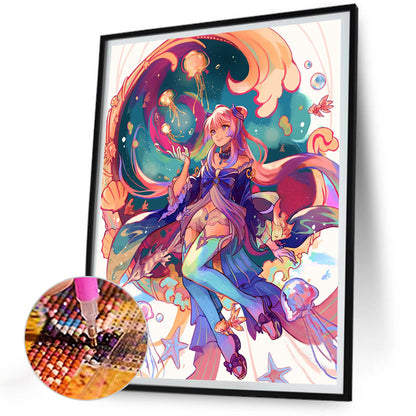 Genshin Impact Lisa - Full Round Drill Diamond Painting 30*40CM