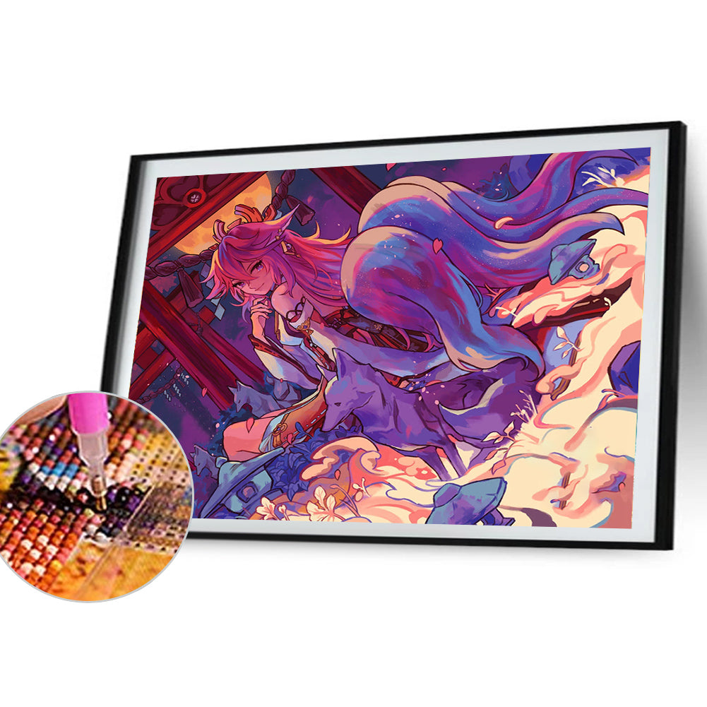 Original God: Yae Goddess - Full Round Drill Diamond Painting 40*30CM