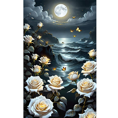 Fantasy Flowers - Full Round Drill Diamond Painting 40*65CM