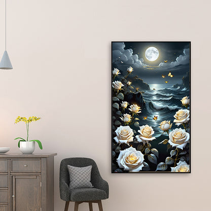 Fantasy Flowers - Full Round Drill Diamond Painting 40*65CM