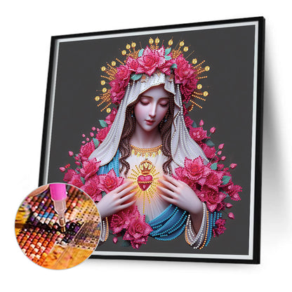 Faith Girl - Special Shaped Drill Diamond Painting 40*40CM