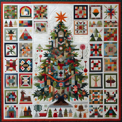 Embroidered Christmas Tree - Full Round Drill Diamond Painting 50*50CM