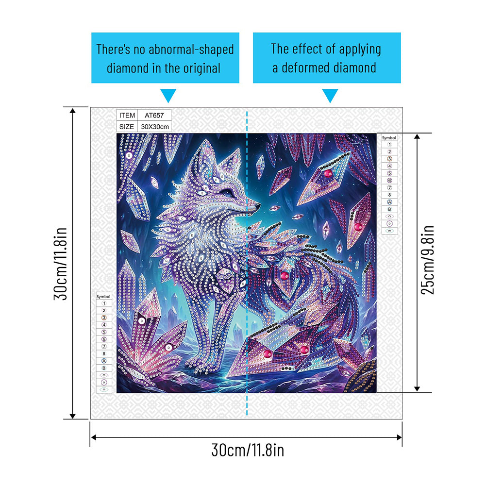 Fox - Special Shaped Drill Diamond Painting 30*30CM