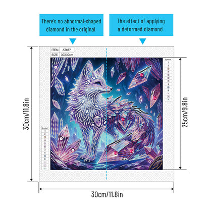 Fox - Special Shaped Drill Diamond Painting 30*30CM