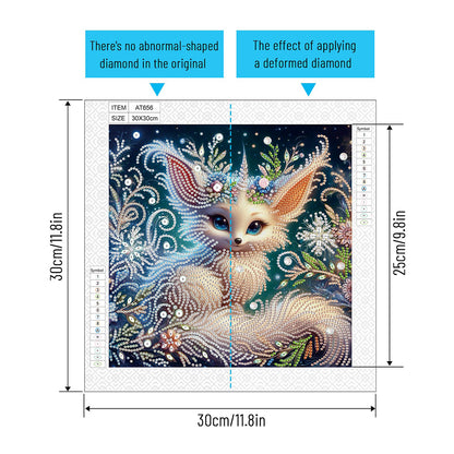 Fox - Special Shaped Drill Diamond Painting 30*30CM