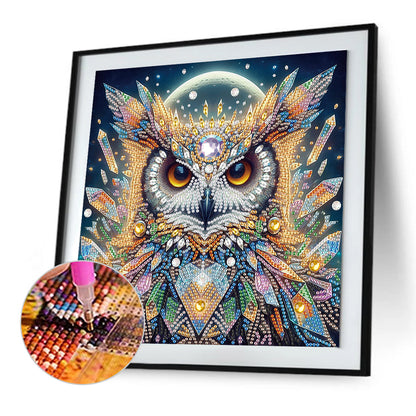 Owl - Special Shaped Drill Diamond Painting 30*30CM