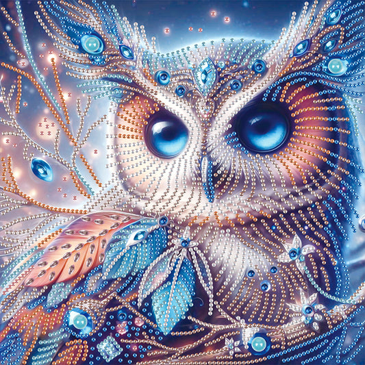 Owl - Special Shaped Drill Diamond Painting 30*30CM