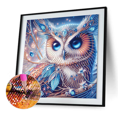 Owl - Special Shaped Drill Diamond Painting 30*30CM