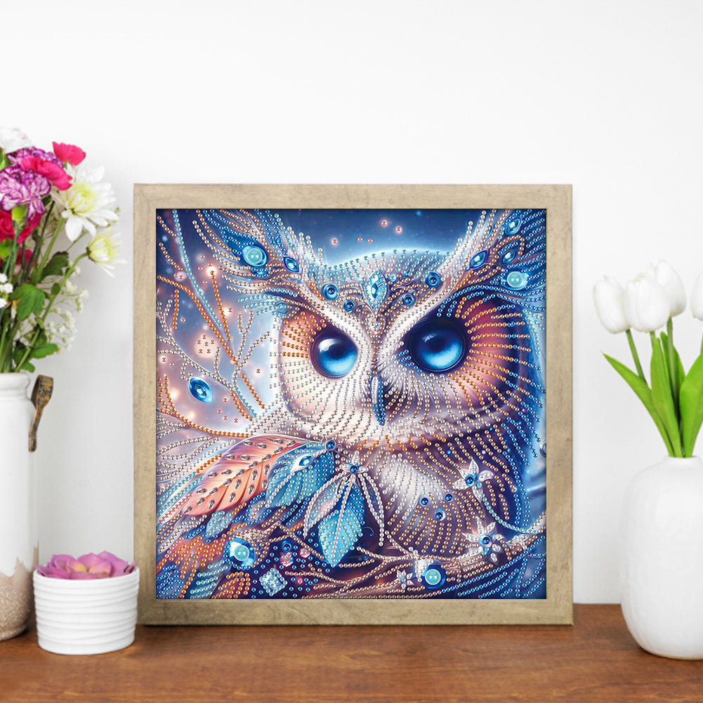 Owl - Special Shaped Drill Diamond Painting 30*30CM