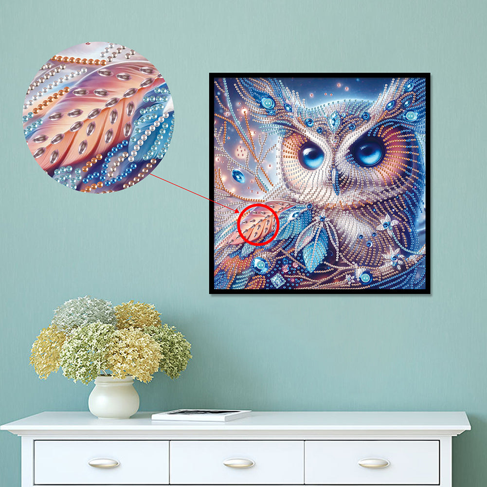 Owl - Special Shaped Drill Diamond Painting 30*30CM