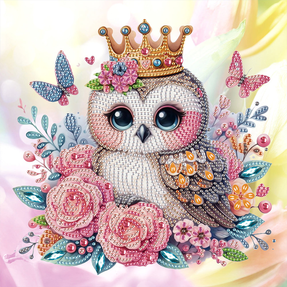 Owl - Special Shaped Drill Diamond Painting 30*30CM