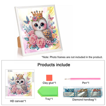 Owl - Special Shaped Drill Diamond Painting 30*30CM