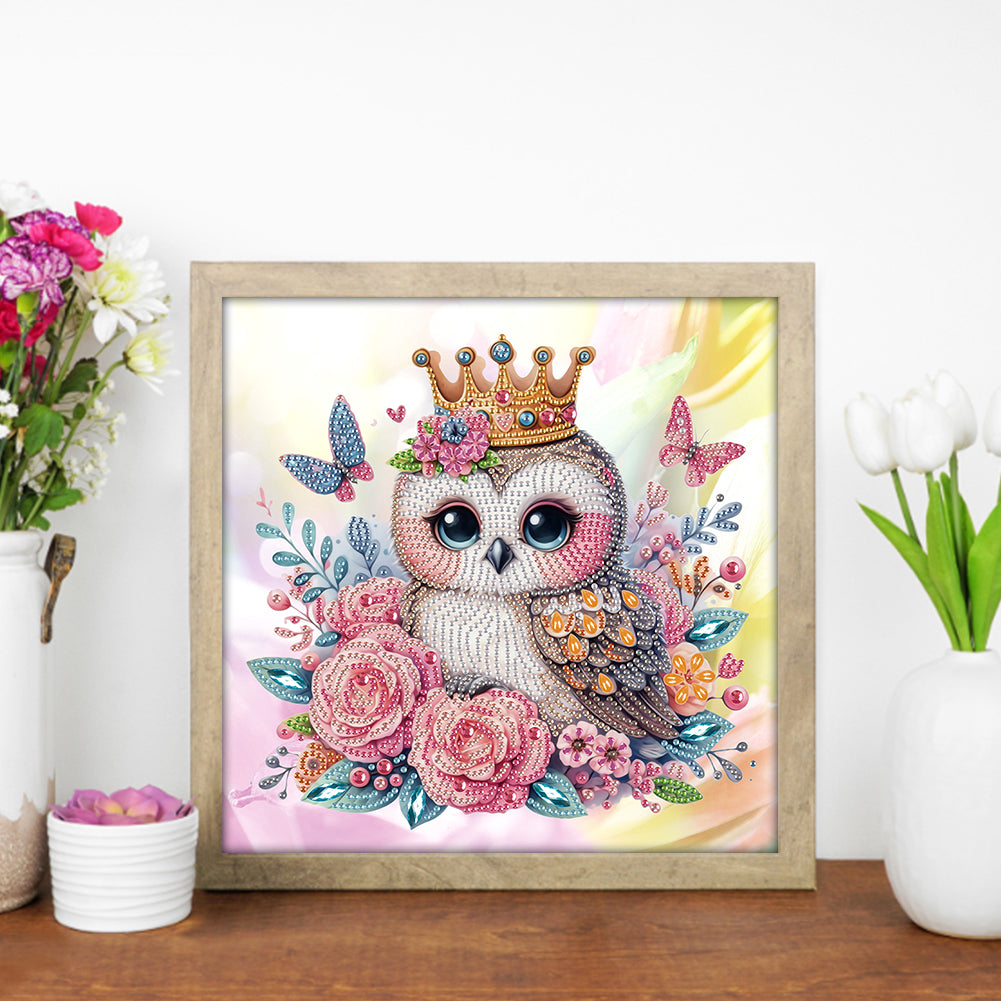 Owl - Special Shaped Drill Diamond Painting 30*30CM