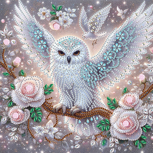 Owl - Special Shaped Drill Diamond Painting 30*30CM