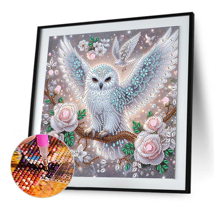 Owl - Special Shaped Drill Diamond Painting 30*30CM