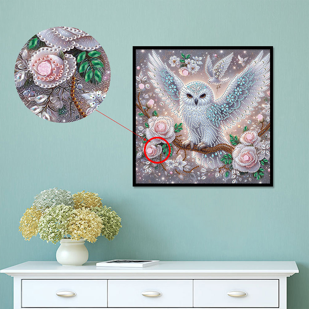 Owl - Special Shaped Drill Diamond Painting 30*30CM