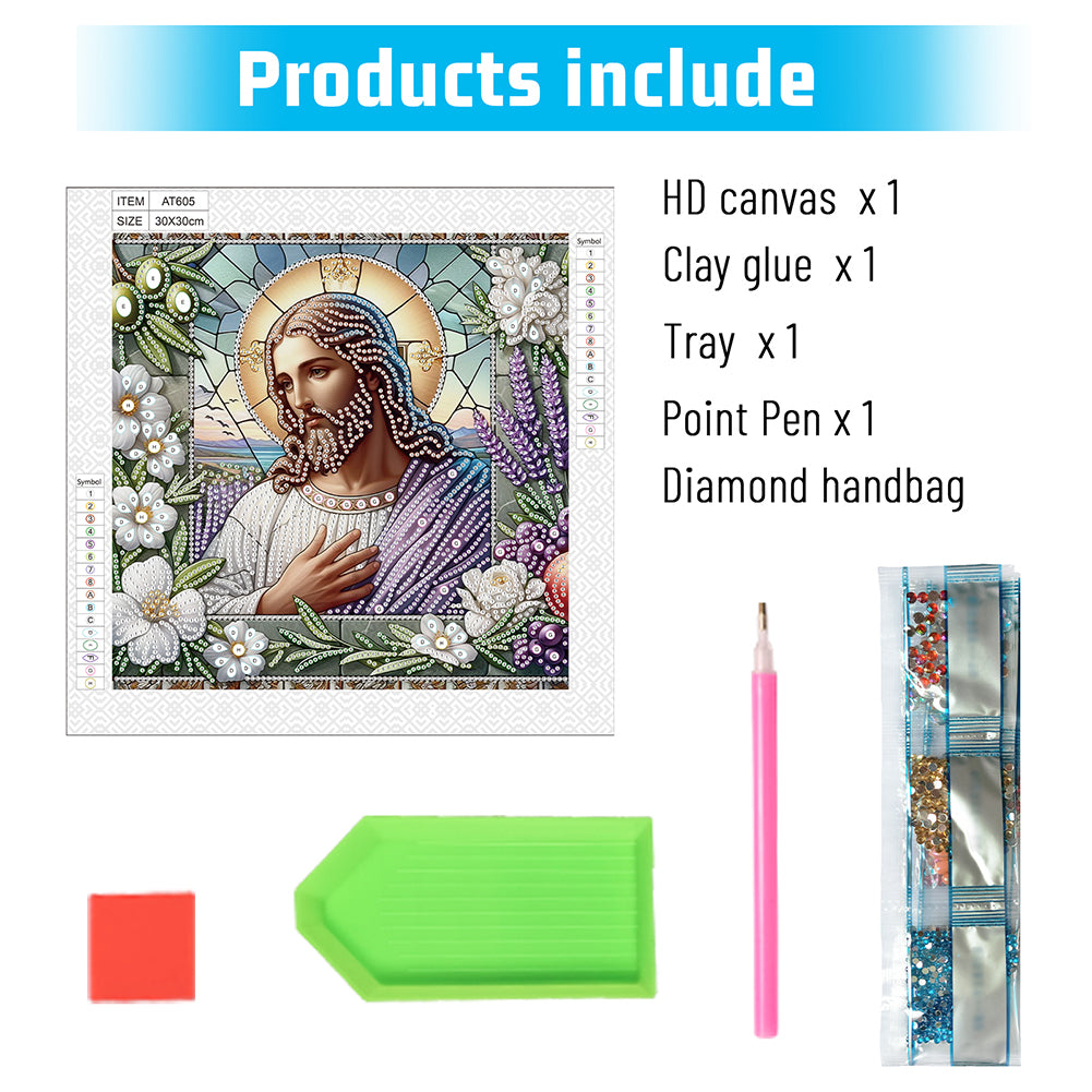 Our Lady Of Jesus - Special Shaped Drill Diamond Painting 30*30CM