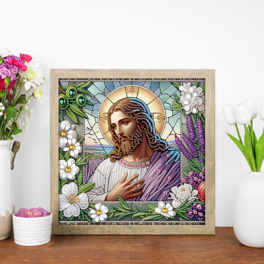 Our Lady Of Jesus - Special Shaped Drill Diamond Painting 30*30CM