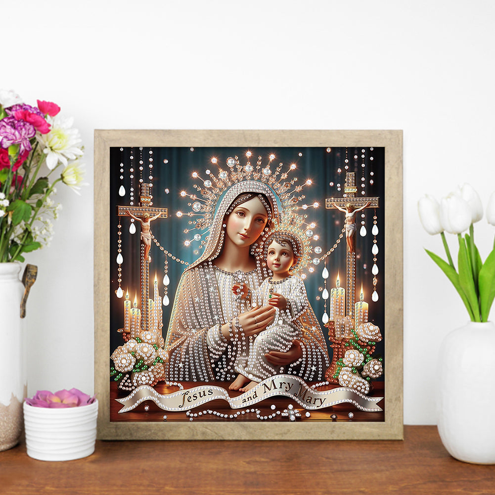 Our Lady Of Jesus - Special Shaped Drill Diamond Painting 30*30CM