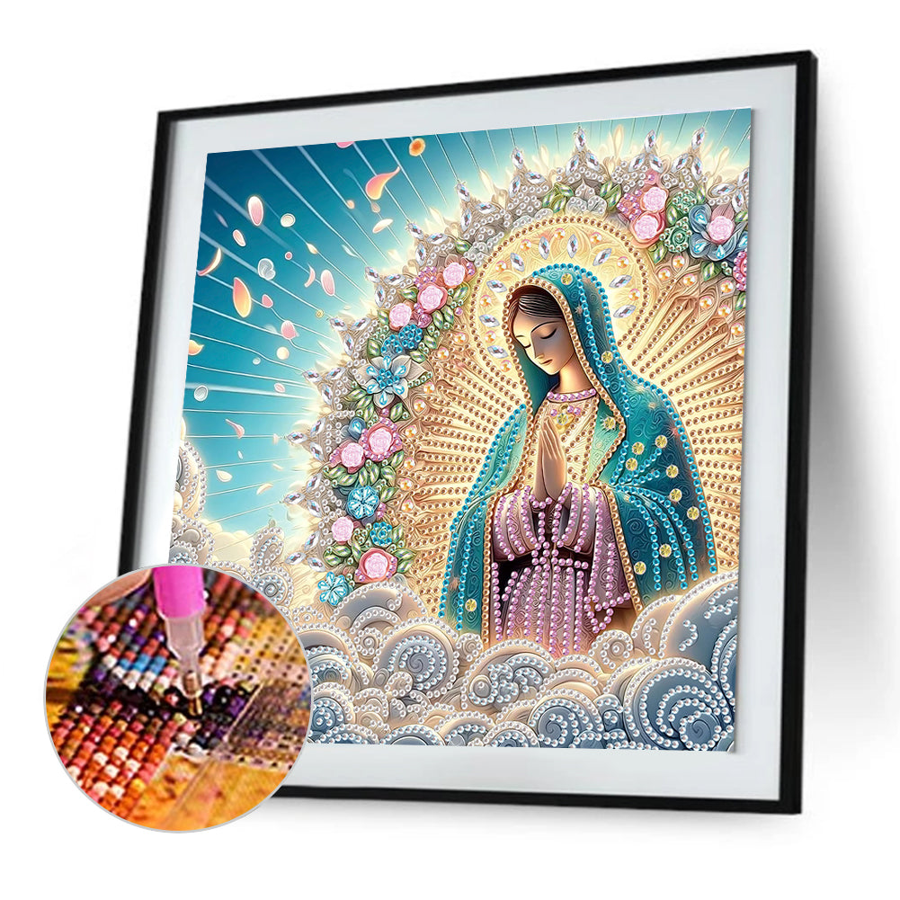 Our Lady Of Jesus - Special Shaped Drill Diamond Painting 30*30CM