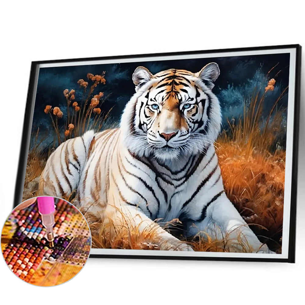 Tiger - Full Round Drill Diamond Painting 50*40CM