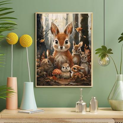 Rabbit - Full Round Drill Diamond Painting 40*50CM