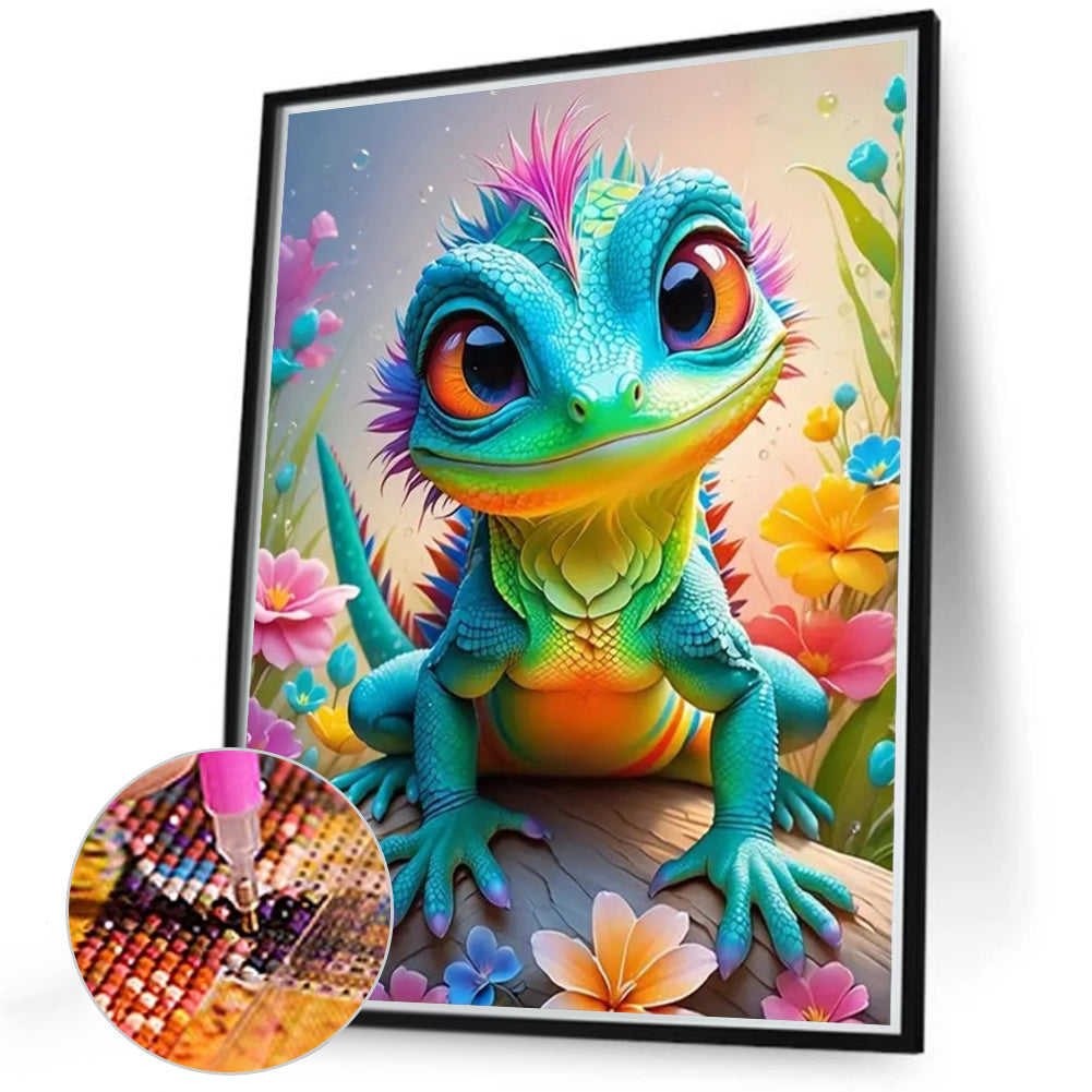 Lizard - Full Round Drill Diamond Painting 40*50CM