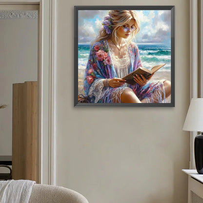 Beach Woman - Full Square Drill Diamond Painting 40*40CM