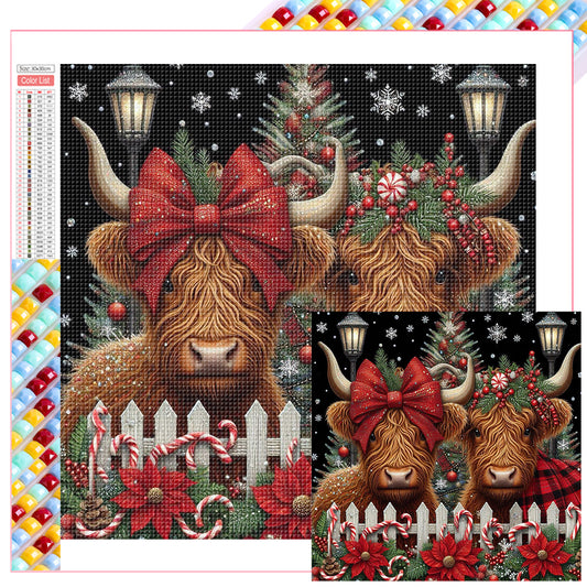 Christmas Yak - Full Square Drill Diamond Painting 30*30CM