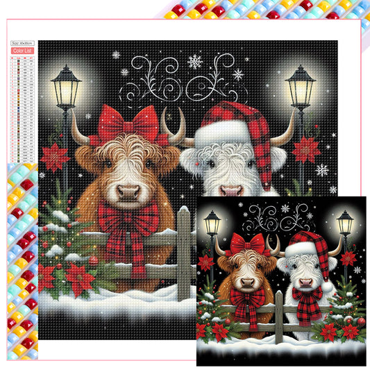 Christmas Yak - Full Square Drill Diamond Painting 30*30CM