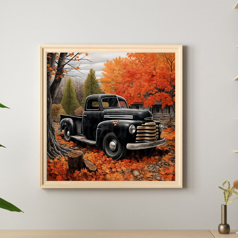 Woods Classic Car - Full Round Drill Diamond Painting 40*40CM