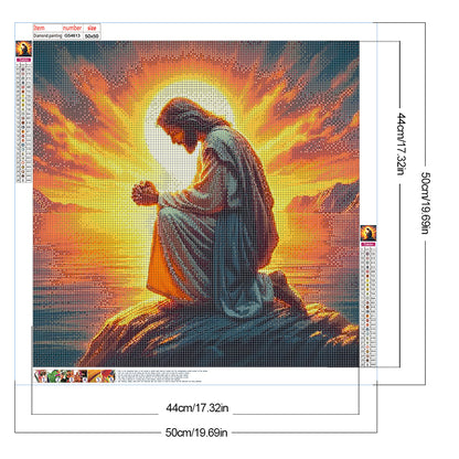 Religious Jesus - Full Round Drill Diamond Painting 50*50CM