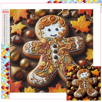 Gingerbread Man - Full Square Drill Diamond Painting 30*30CM