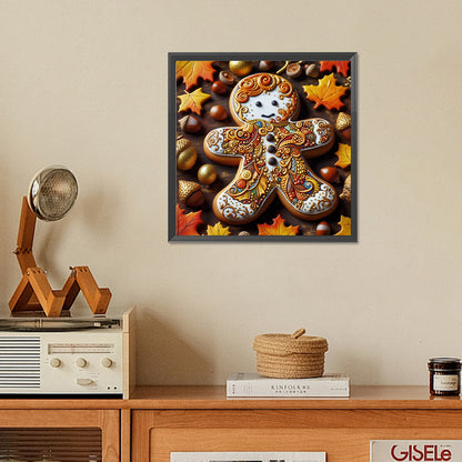 Gingerbread Man - Full Square Drill Diamond Painting 30*30CM