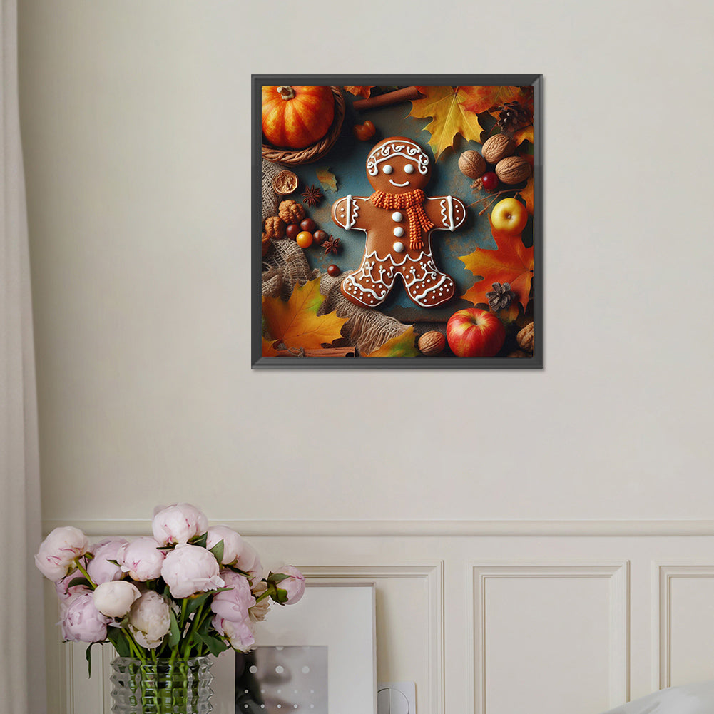 Gingerbread Man - Full Square Drill Diamond Painting 30*30CM