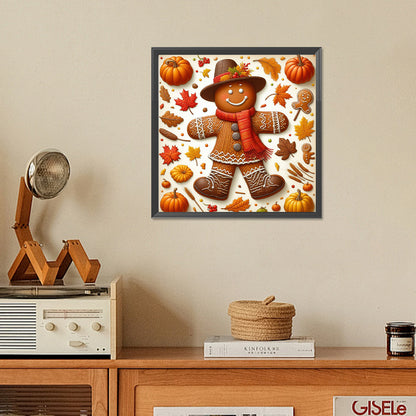 Gingerbread Man - Full Square Drill Diamond Painting 30*30CM